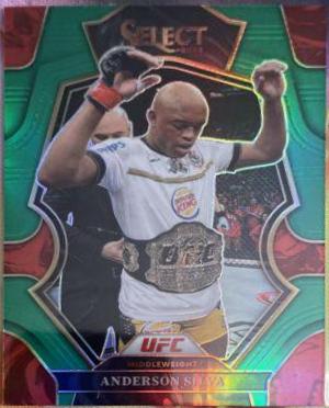 Anderson Silva 2023 Panini Select UFC Premier Level #148 Green