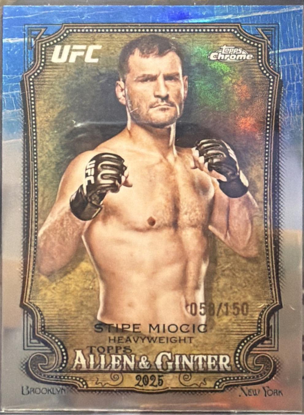 Stipe Miocic 2026 Topps Chrome UFC Allen & Ginter #AG-16 Red Refractor