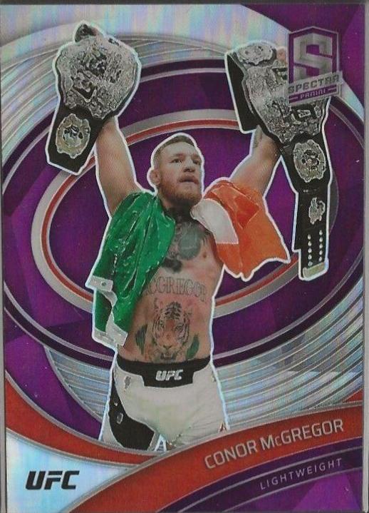 Conor McGregor 2021 Panini Chronicles UFC Base Spectra #297 Purple