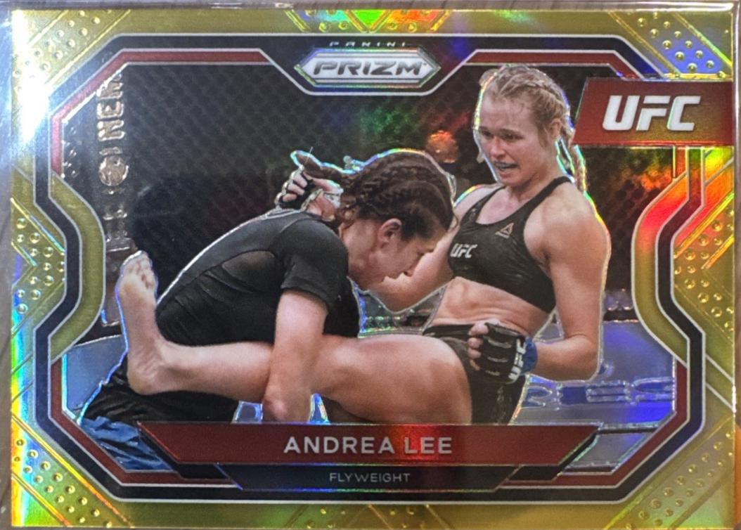 Andrea Lee 2021 Panini Prizm UFC Base #172 Gold