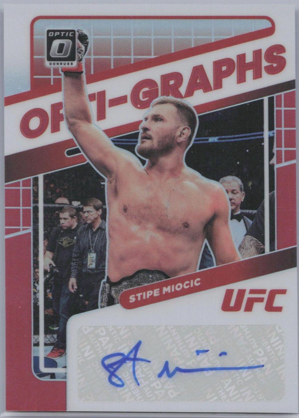 Stipe Miocic 2022 Panini Donruss Optic UFC Opti-Graphs #14 Red
