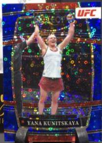Yana Santos 2022 Panini Select UFC Concourse #80 Blue Disco