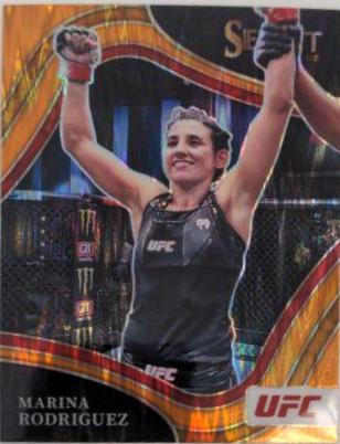 Marina Rodriguez 2022 Panini Select UFC Octagonside #233 Orange Flash