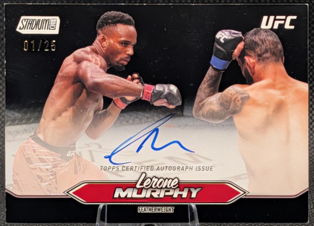 Lerone Murphy 2025 Topps Stadium Club UFC Base Autographs #BCA-LMY Rainbow