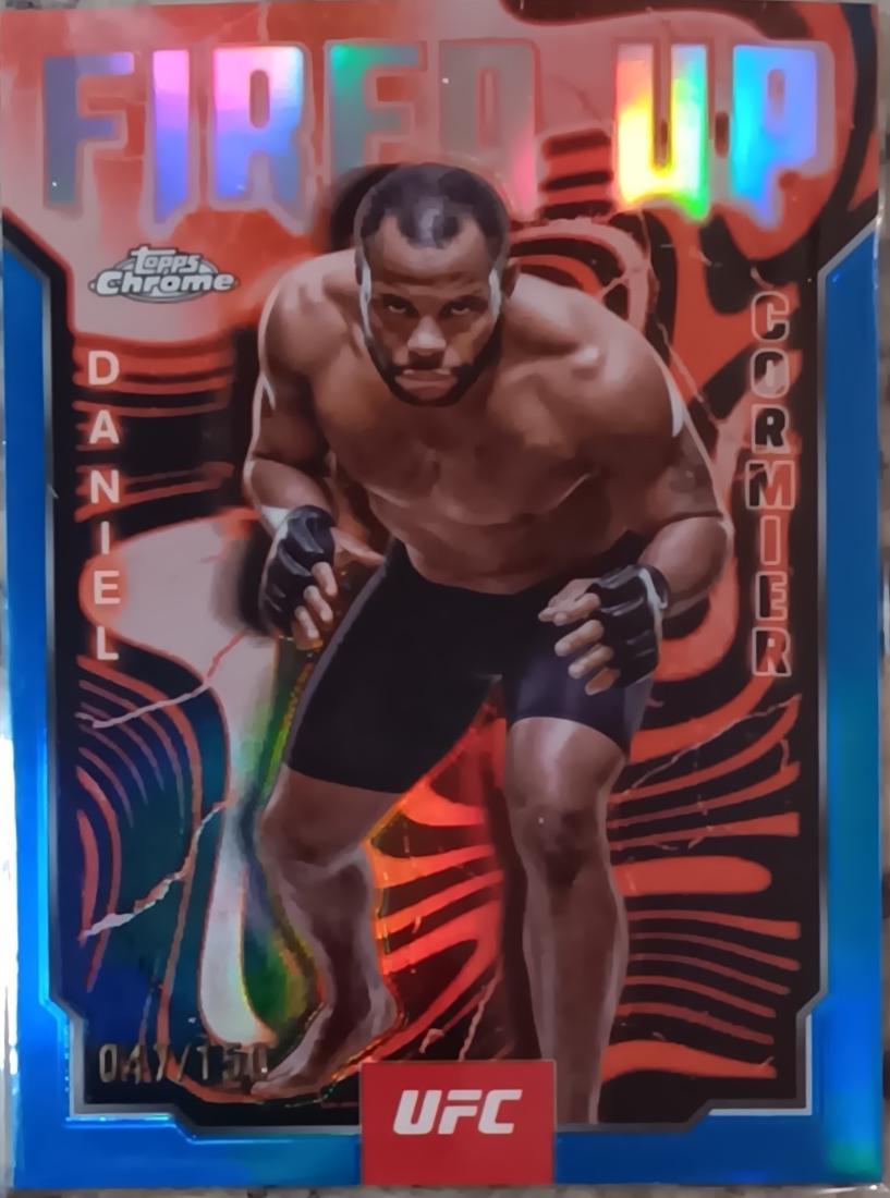 Daniel Cormier 2025 Topps Chrome UFC Fired Up #FUP-10 Blue Refractor