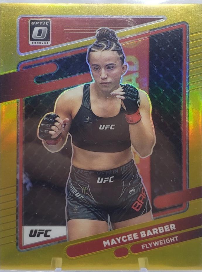 Maycee Barber 2022 Panini Donruss Optic UFC Base #99 Gold