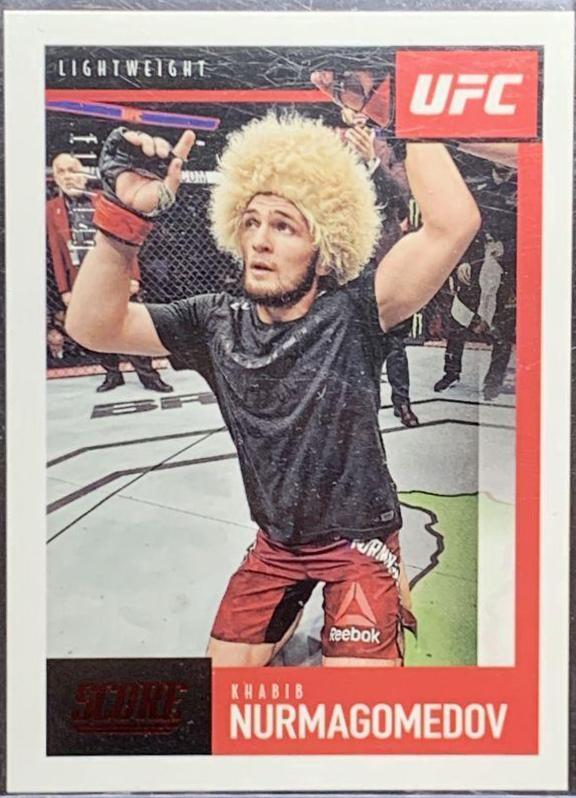 Khabib Nurmagomedov 2021 Panini Chronicles UFC Base Score #98 Red