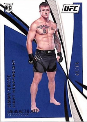 Jimmy Crute 2021 Panini Immaculate UFC Base #98 Platinum