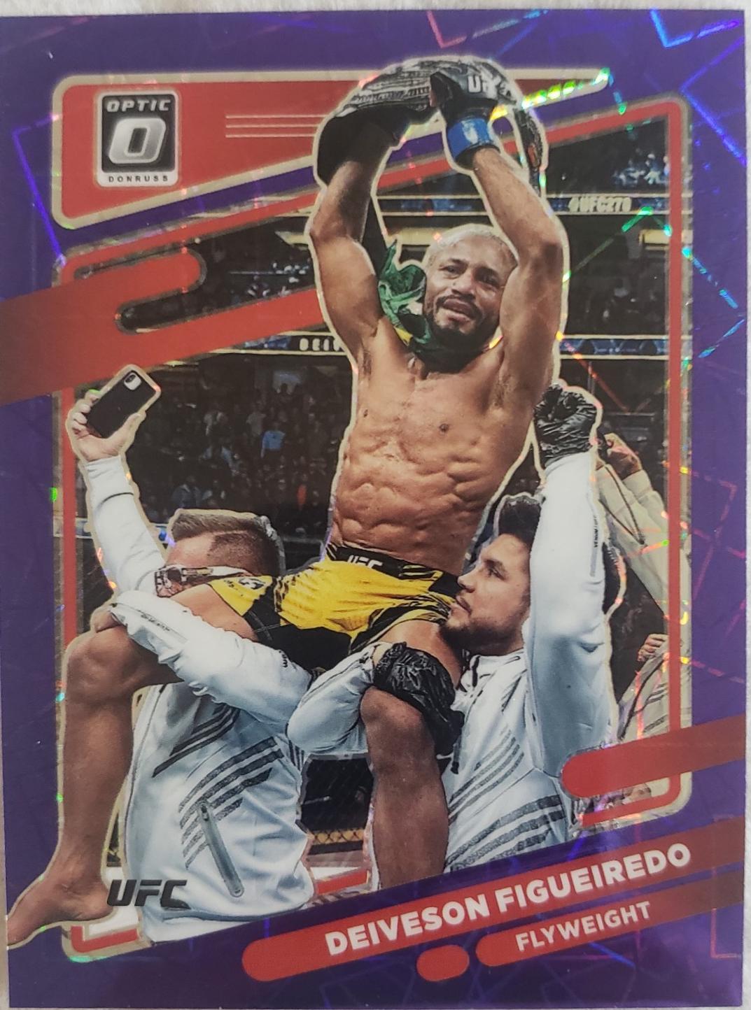 Deiveson Figueiredo 2022 Panini Donruss Optic UFC Base #4 Purple Velocity