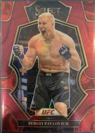 Sergei Pavlovich 2023 Panini Select UFC Premier Level #121 Maroon
