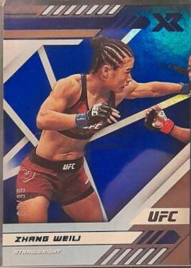 Zhang Weili 2021 Panini Chronicles UFC Base XR #194 Platinum