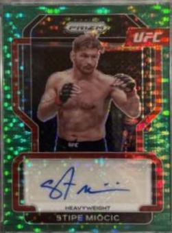 Stipe Miocic 2022 Panini Prizm UFC Signatures #12 Green Pulsar