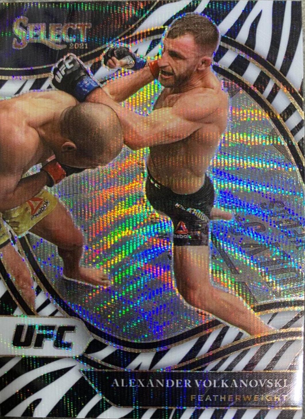 Alexander Volkanovski 2021 Panini Select UFC Octagonside #246 Zebra