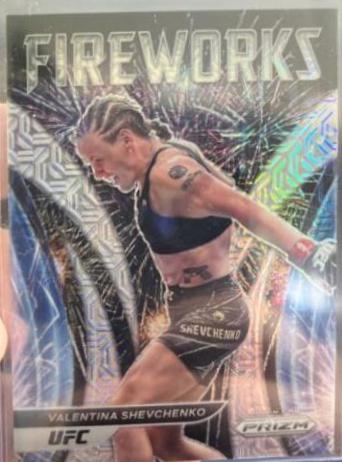 Valentina Shevchenko 2022 Panini Prizm UFC Fireworks #23 Mojo