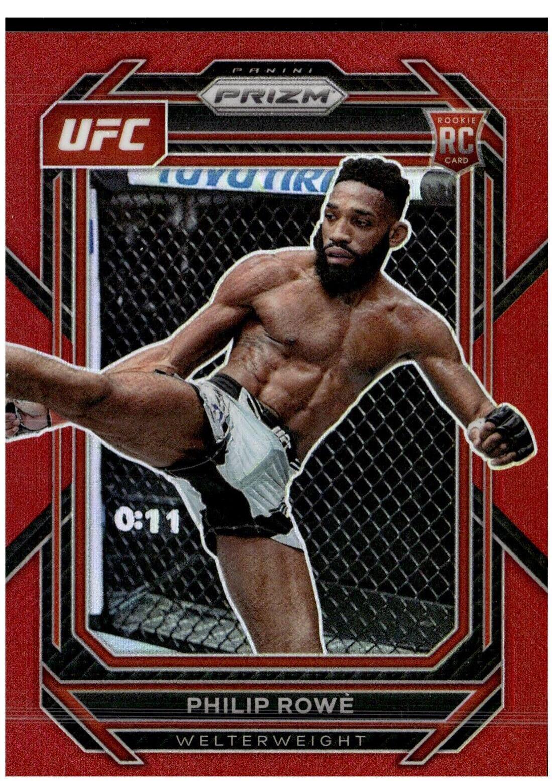 Philip Rowe 2023 Panini Prizm UFC Base #184 Red