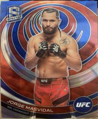 Jorge Masvidal 2023 Panini Chronicles UFC Base Spectra #384 Blue