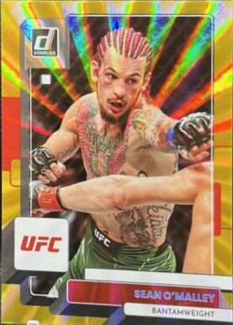 Sean O'Malley 2023 Panini Donruss UFC Base #59 Gold Laser