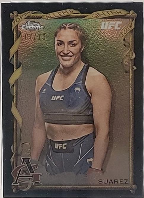 Tatiana Suarez 2024 Topps Chrome UFC Allen & Ginter #AAG-24 Black Refractor