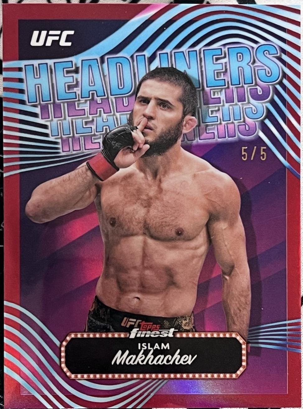 Islam Makhachev 2024 Topps Finest UFC Headliners #HDL-8 Red Refractor