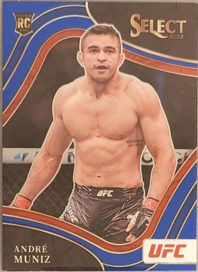 Andre Muniz 2022 Panini Select UFC Octagonside #300 Blue Prizm