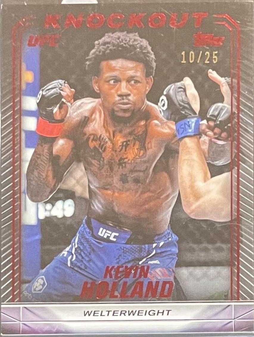 Kevin Holland 2024 Topps Knockout UFC Base #35 Red