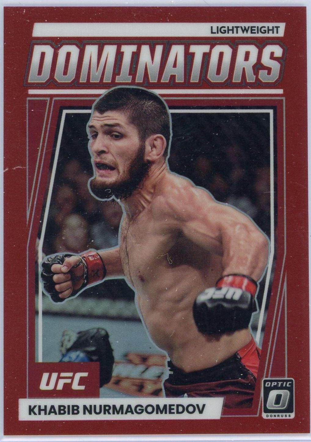Khabib Nurmagomedov 2023 Panini Donruss Optic UFC Dominators #1 Red