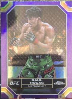 Raul Rosas 2024 Topps Chrome UFC Base #161 Purple Refractor