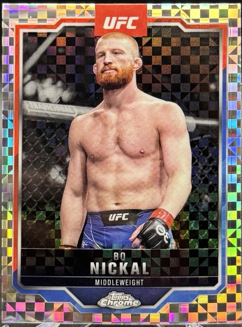 Bo Nickal 2025 Topps Chrome UFC Base #76 X-Fractor