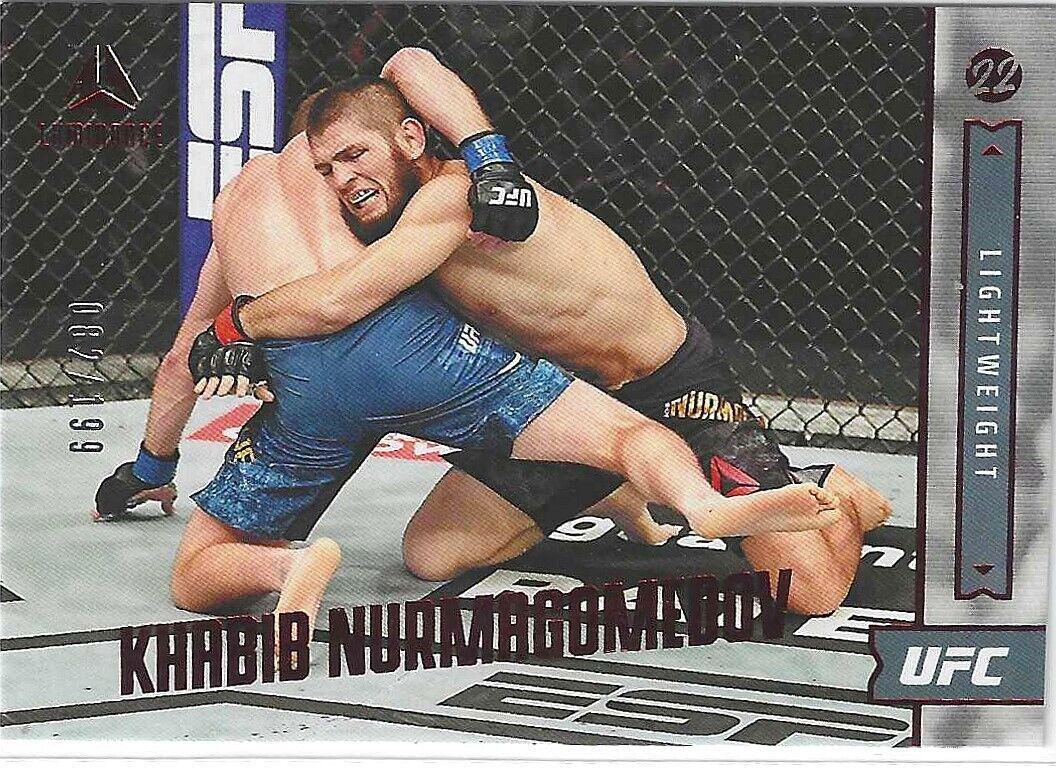 Khabib Nurmagomedov 2022 Panini Chronicles UFC Base Luminance #157 Red