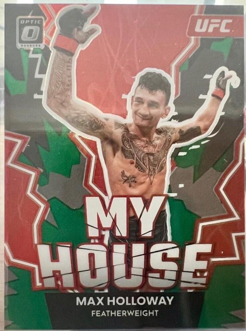 Max Holloway 2023 Panini Donruss Optic UFC My House #3 Green