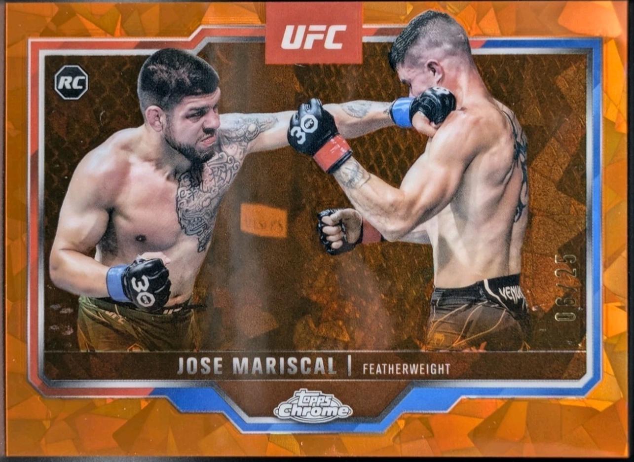 Jose Mariscal 2025 Topps Chrome Sapphire UFC Base Sapphire #88 Orange Sapphire