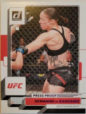 Germaine de Randamie 2023 Panini Donruss UFC Base #2 Press Proof Purple