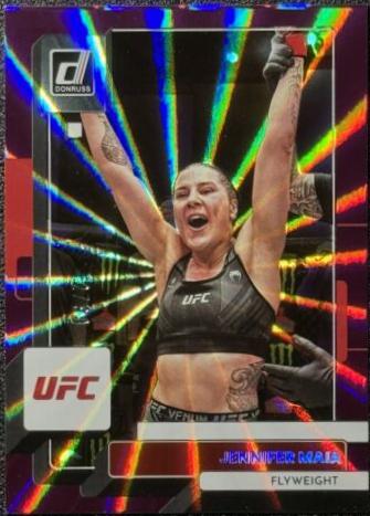 Jennifer Maia 2023 Panini Donruss UFC Base #182 Purple Laser