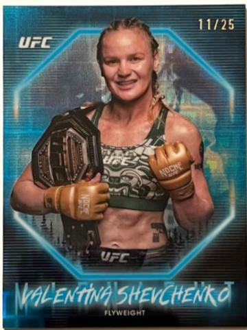 Valentina Shevchenko 2025 Topps Midnight UFC Base #83 Moonrise