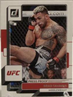 Brad Tavares 2023 Panini Donruss UFC Base #68 Press Proof Silver