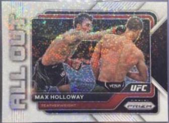 Max Holloway 2023 Panini Prizm UFC All Out #24 White Sparkle