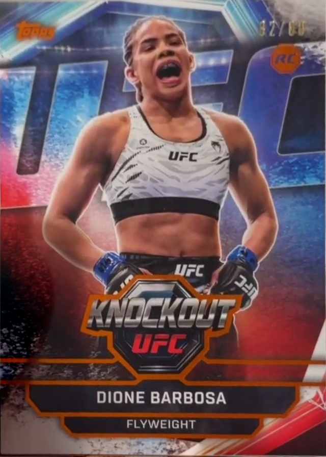 Dione Barbosa 2026 Topps Knockout UFC Base #80 Black