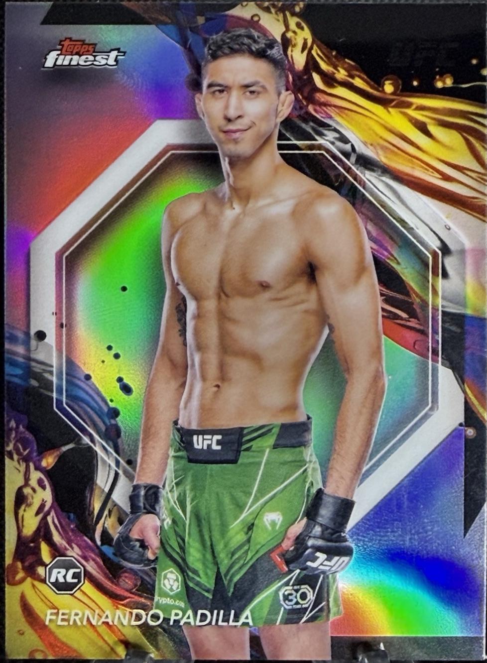 Fernando Padilla 2024 Topps Finest UFC Base Uncommon #167 Refractor