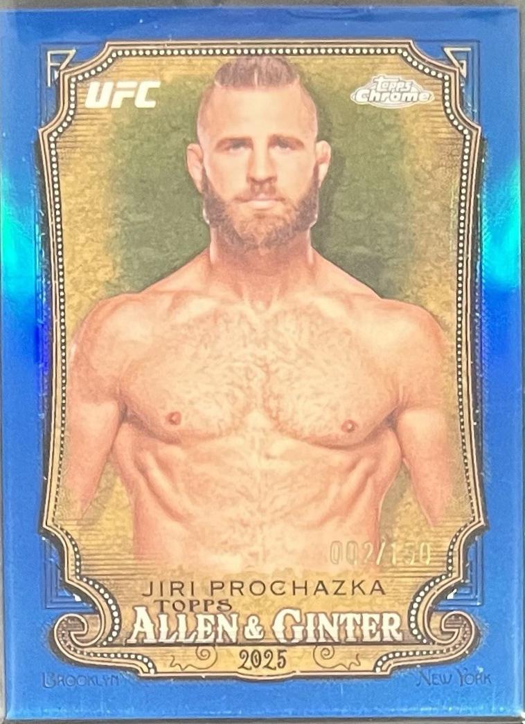 Jiri Prochazka 2025 Topps Chrome UFC Allen & Ginter #AAG-19 Blue Refractor