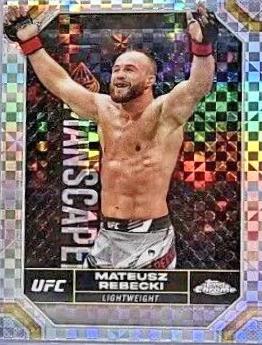 Mateusz Rębecki 2024 Topps Chrome UFC Base #127 Refractor