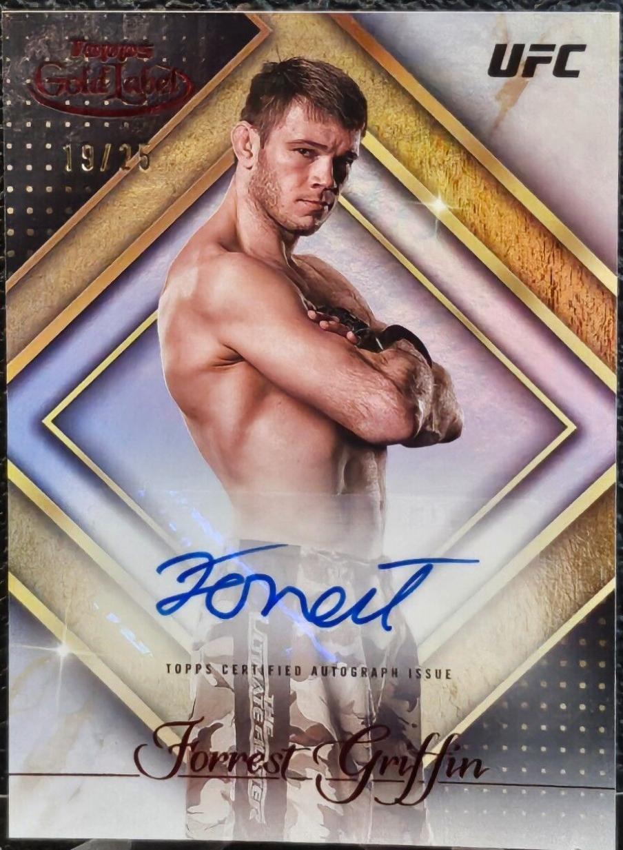 Forrest Griffin 2024 Topps Gold Label UFC Golden Greats Autographs #GGA-FGR Red