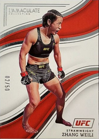 Zhang Weili 2023 Panini Immaculate Collection UFC Base #53 Gold