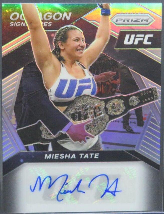 Miesha Tate 2021 Panini Prizm UFC Octagon Signatures #7 Silver