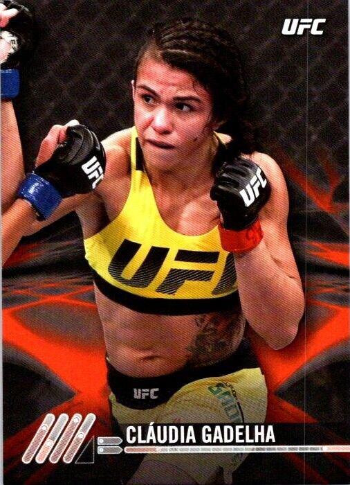 Claudia Gadelha 2017 Topps UFC Knockout Base #28 Red