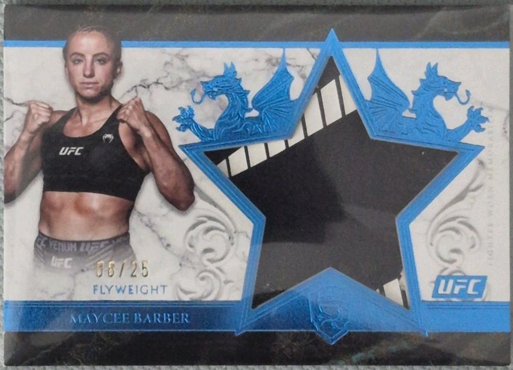Maycee Barber 2025 Topps Royalty UFC Star Relics #SR-MB Blue