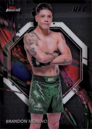 Brandon Moreno 2024 Topps Finest UFC Base Common #56 Superfractor