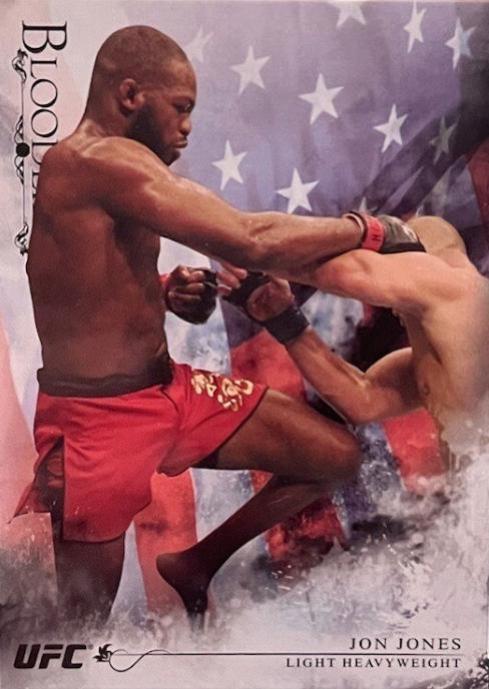 Jon Jones 2014 Topps UFC Bloodlines Base #71 Flag