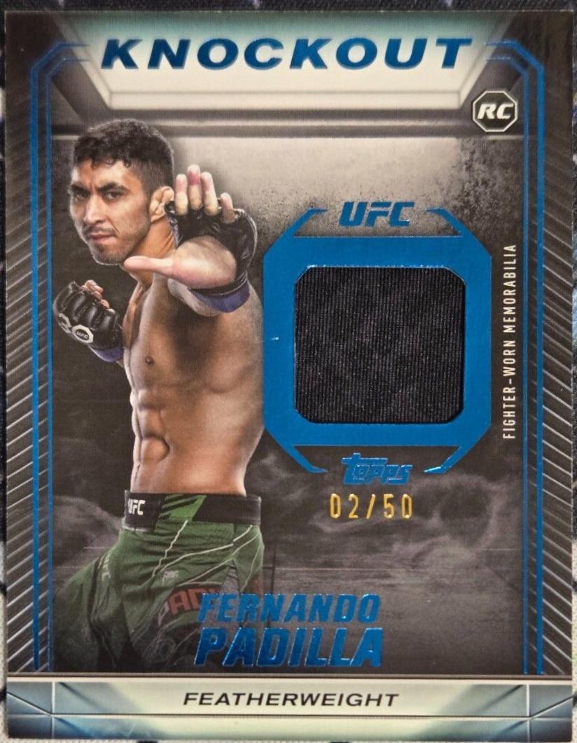 Fernando Padilla 2024 Topps Knockout UFC Knockout Relics #KR-FP Blue