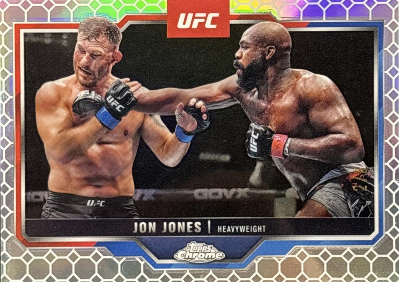 Jon Jones 2025 Topps Chrome UFC Base #83 OctaFractor