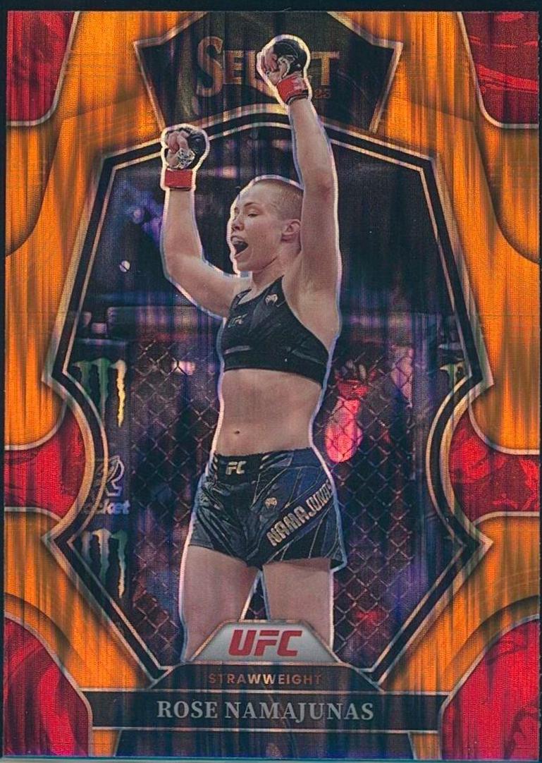 Rose Namajunas 2023 Panini Select UFC Premier Level #199 Orange Flash